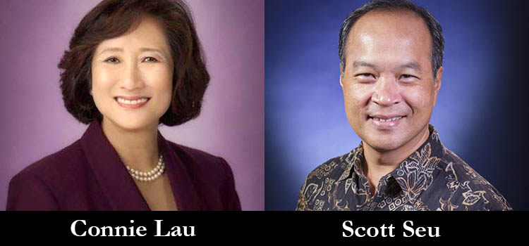 Hawaiian Electric Executives Connie Lau and Scott Seu