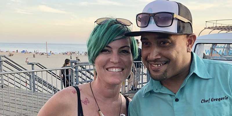 Greg Ngiraiwet and Lauren 'Monti' Silva in happier times