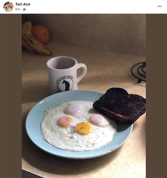 Nobody ever died from eating burnt toast