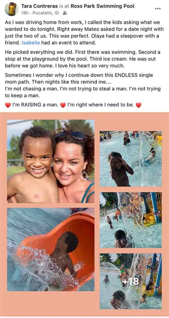 Tara Contreras and Mateo. Tara doesn't need a man