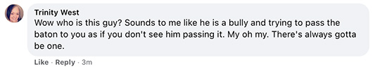 Trinity West engages in gaslighting, verbal abuse, condescending behavior.