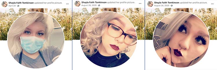 Many Looks of Shayla Faith Tomkinson on social media