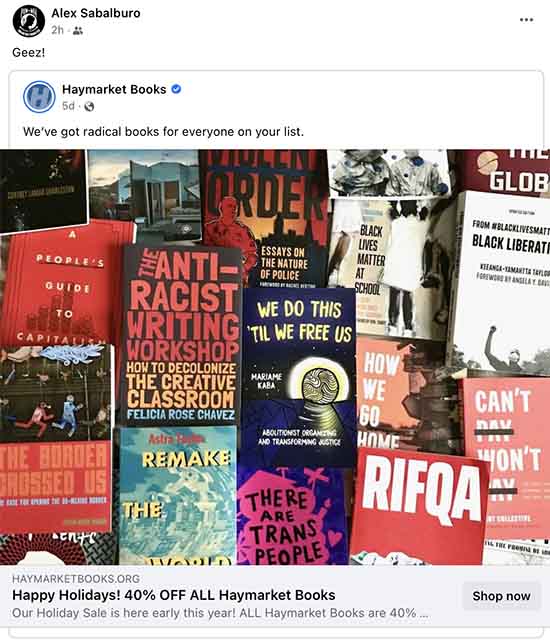 Haymarket Books: We've got radical books for everyone on your list.