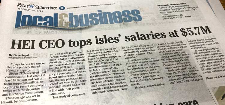 Hawaiian Electric Industries CEO Connie Lau tops island salaries at $5.7 million for the year