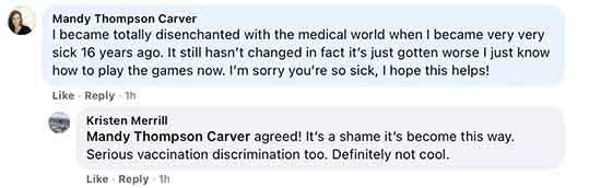 Mandy Thompson Carver is disenchanted with the medical world