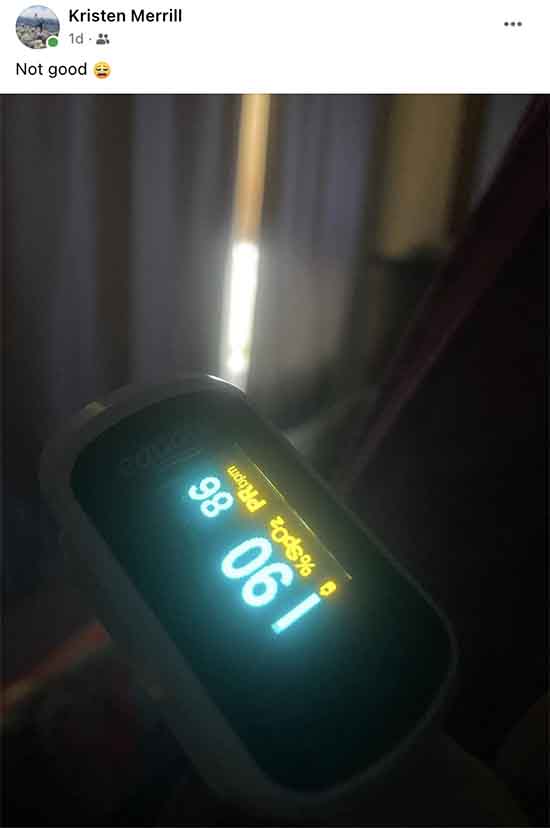 Kristen reports her conditions are not good