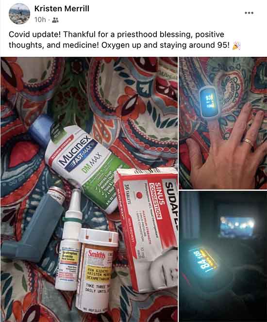 Kristen is happy for her priesthood blessing