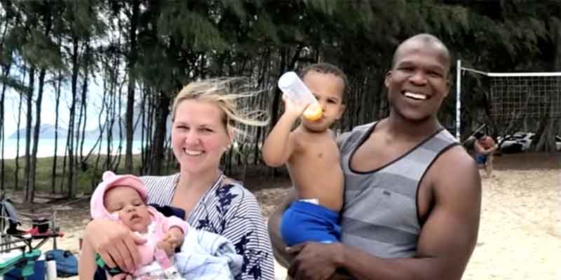 Widow Lindsay Myeni and Murdered Lindani Myeni with their two young children