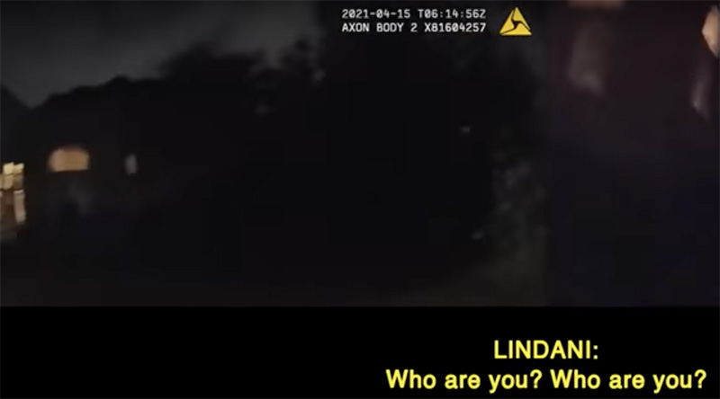 Too Dark to See. Lindani asks, Who are you? Who are you?