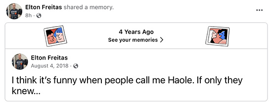 Haole to White people is like N*gger to Black Folks. Much racism in Hawai'i