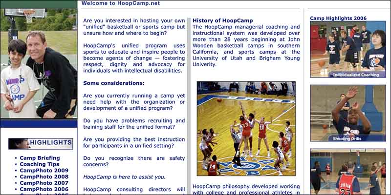 Welcome to HoopCamp.net. Develop a Unified Sports Program