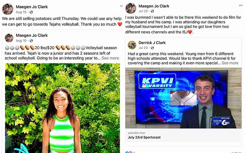 Maegen posts about her daughter Tejah and husband Derrick J Clark