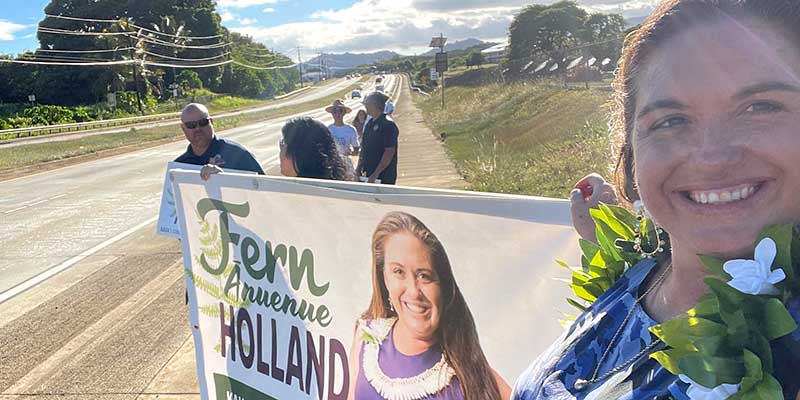 Fern Anuenue Holland Official Campaign Photo for the 2022 run for Kauaʻi County Council