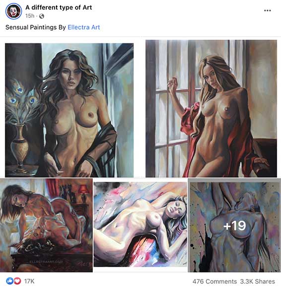 Ellectra Art Portfolio Published by A Different Type of Art