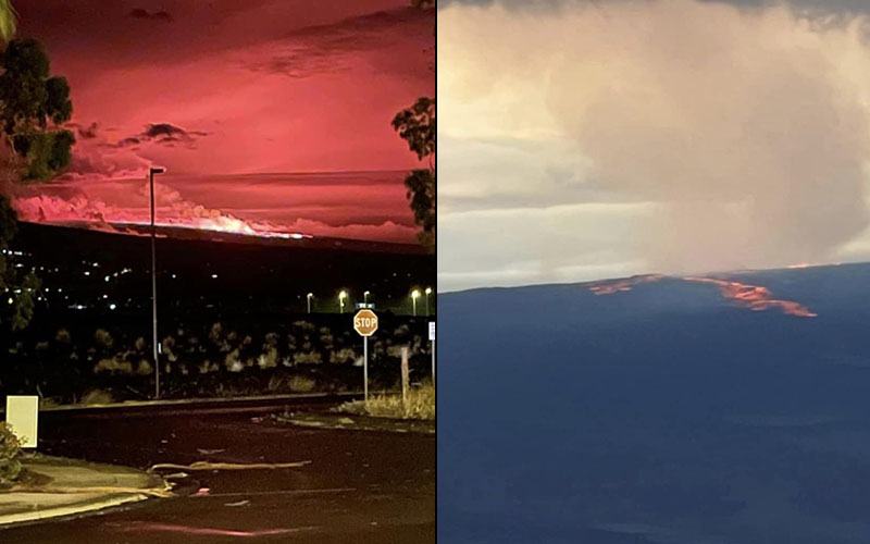 World's largest active volcano #maunaloa erupts for the first time in 40 years!