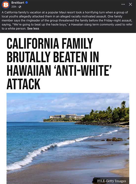 California Family Allegedly Brutally Beaten by Native Hawaiians