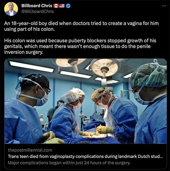 18-year-old boy dies undergoing penile inversion surgery