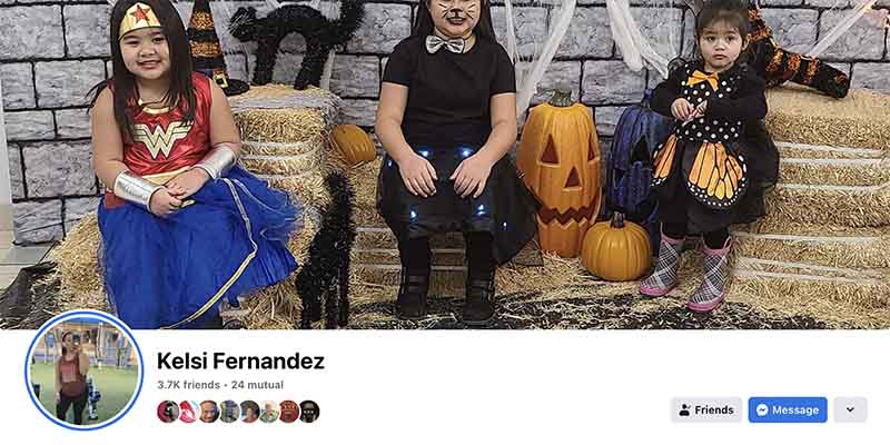 Kelsi Fernandez header on social media
