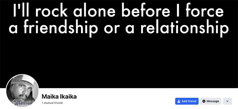 Maika Ikaika Supports Slavery, Sex with Half-Sisters and Multiple Wives