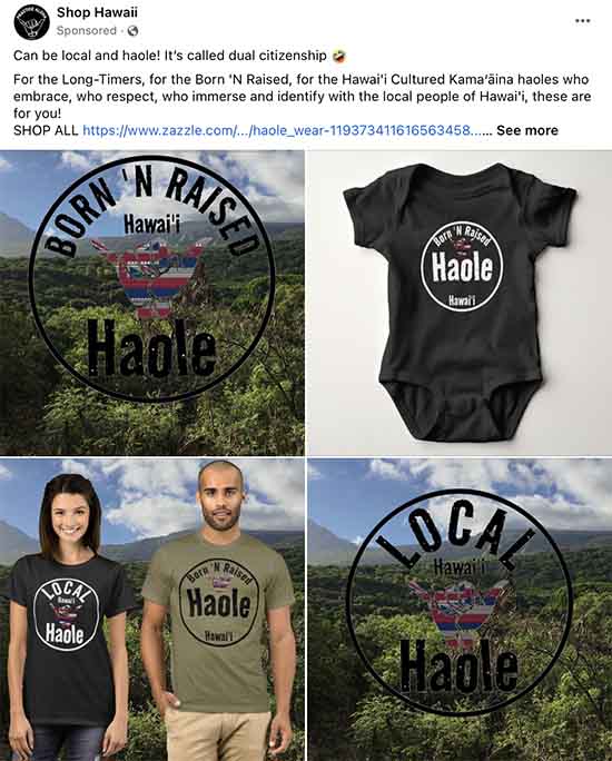 Shop Hawaii Makes Money from Hate Speech
