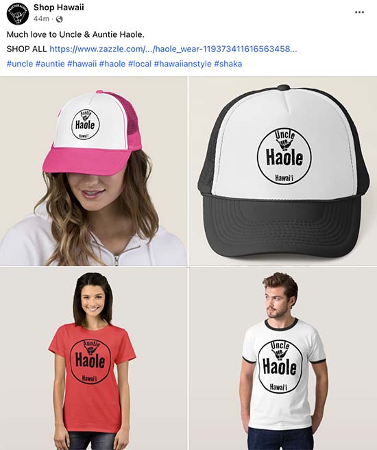 Much love to Uncle & Auntie Haole