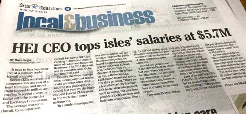 Queen Connie Lau made the MOST MONEY in the Aloha state, until Hawaiian Electric shareholders forced her out in a coup in 2019.