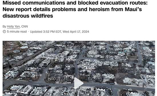 CNN Report on Western Fire Chiefs Investigation. Screenshot 4.17.24