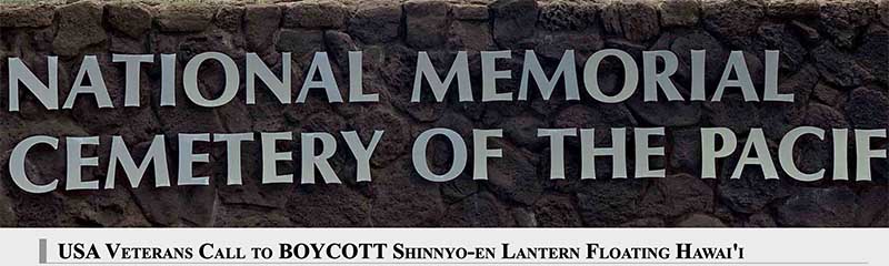 Boycott Shinnyo-en Floating Lantern Hawaii. Protect Americas Fallen Heroes