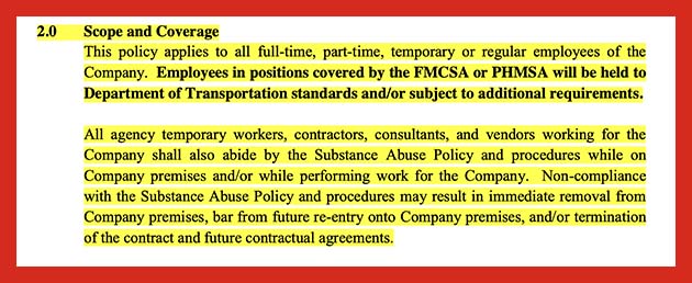 HECO demands ALL employees follow their policy. HECO failed to provide the policy as required.