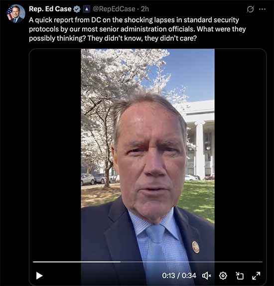 A quick report from DC on the shocking lapses in standard security protocols by our most senior administration officials. What were they possibly thinking? They didn’t know, they didn’t care?