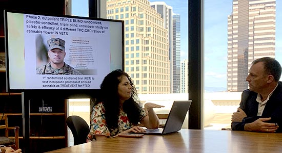 Advising Lt Gov Josh Green in policy seminar on cannabis relief for Veterans and PTSD: 2019