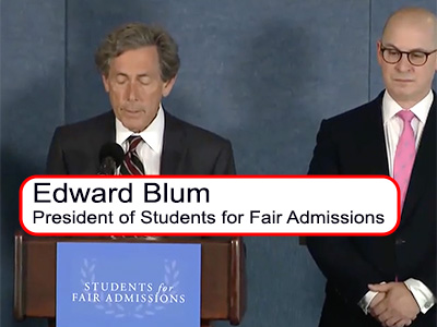 Screenshot: Students for Fair Admission seek policy change
