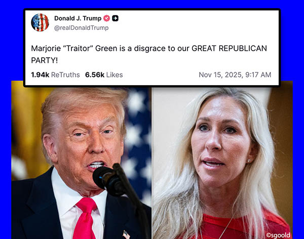 Trump labels Marjorie Taylor Greene a traitor
